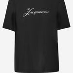 T-SHIRT IN COTONE CON LOGO TSW00596AJ00289 990 JACQUEMUS 
