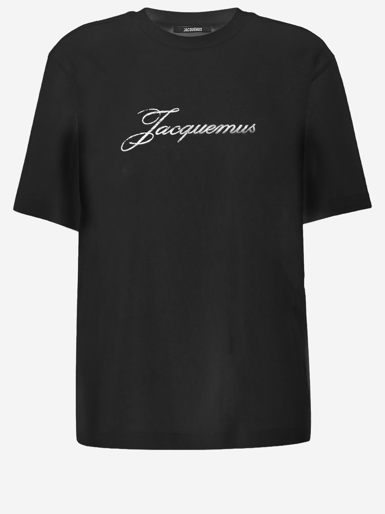 T-SHIRT IN COTONE CON LOGO TSW00596AJ00289 990 JACQUEMUS 