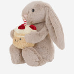 PELUCHE A FORMA DI CONIGLIO CON TORTA DI COMPLEANNO BAS3BEBB  JELLYCAT KIDS 