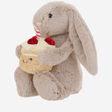 PELUCHE A FORMA DI CONIGLIO CON TORTA DI COMPLEANNO BAS3BEBB  JELLYCAT KIDS 