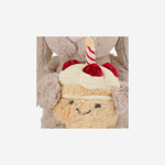 PELUCHE A FORMA DI CONIGLIO CON TORTA DI COMPLEANNO BAS3BEBB  JELLYCAT KIDS 