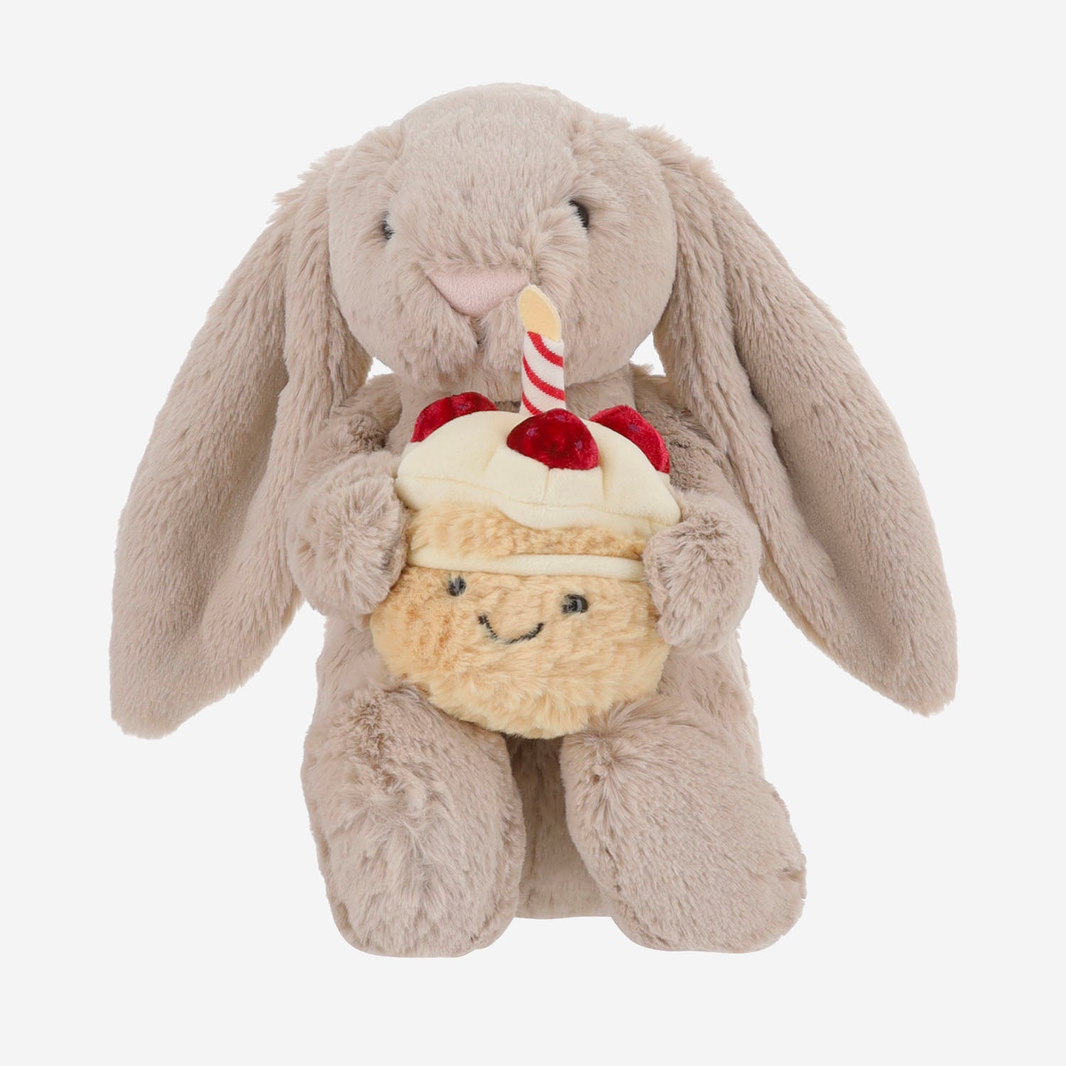 PELUCHE A FORMA DI CONIGLIO CON TORTA DI COMPLEANNO BAS3BEBB  JELLYCAT KIDS 