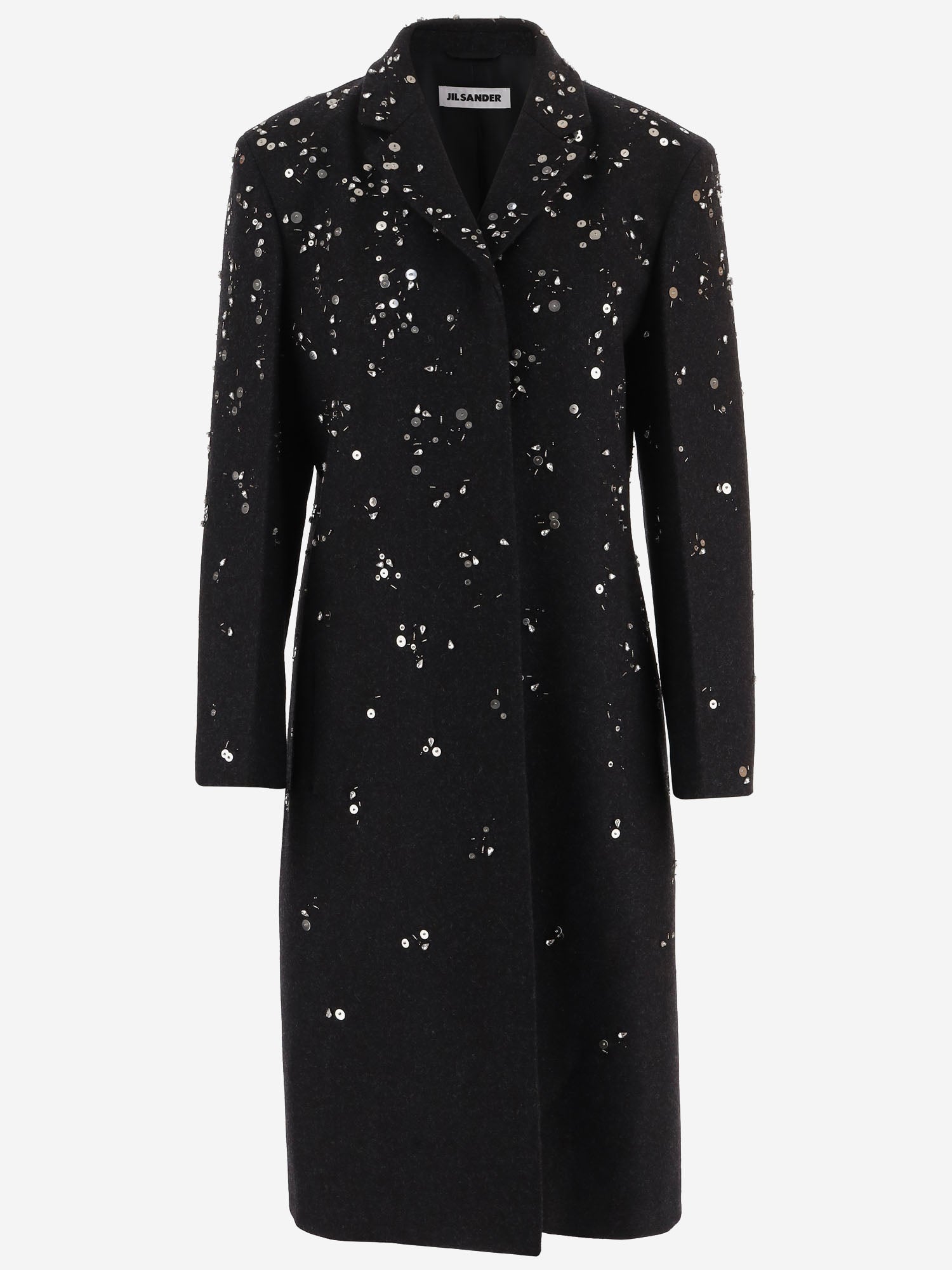 CAPPOTTO IN LANA CON APPLICAZIONI J02AA0214 J40383010 JIL SANDER 