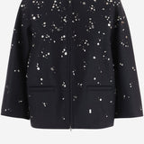 GIUBBOTTO IN LANA VERGINE CON APPLICAZIONI METALLICHE J02BN0278 J40382402 JIL SANDER 