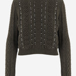 MAGLIONE IN LANA CON PAILLETTES J02GP0264 J14864312 JIL SANDER 