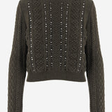 MAGLIONE IN LANA CON PAILLETTES J02GP0264 J14864312 JIL SANDER 
