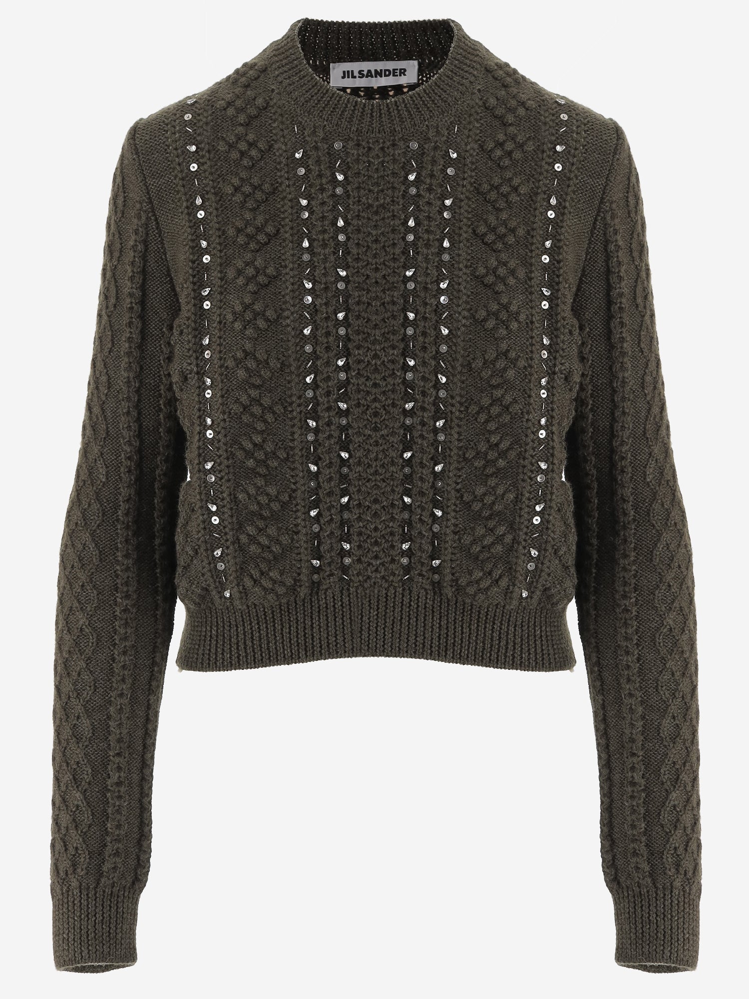 MAGLIONE IN LANA CON PAILLETTES J02GP0264 J14864312 JIL SANDER 