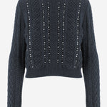 MAGLIONE IN LANA CON PAILLETTES J02GP0264 J14864403 JIL SANDER 