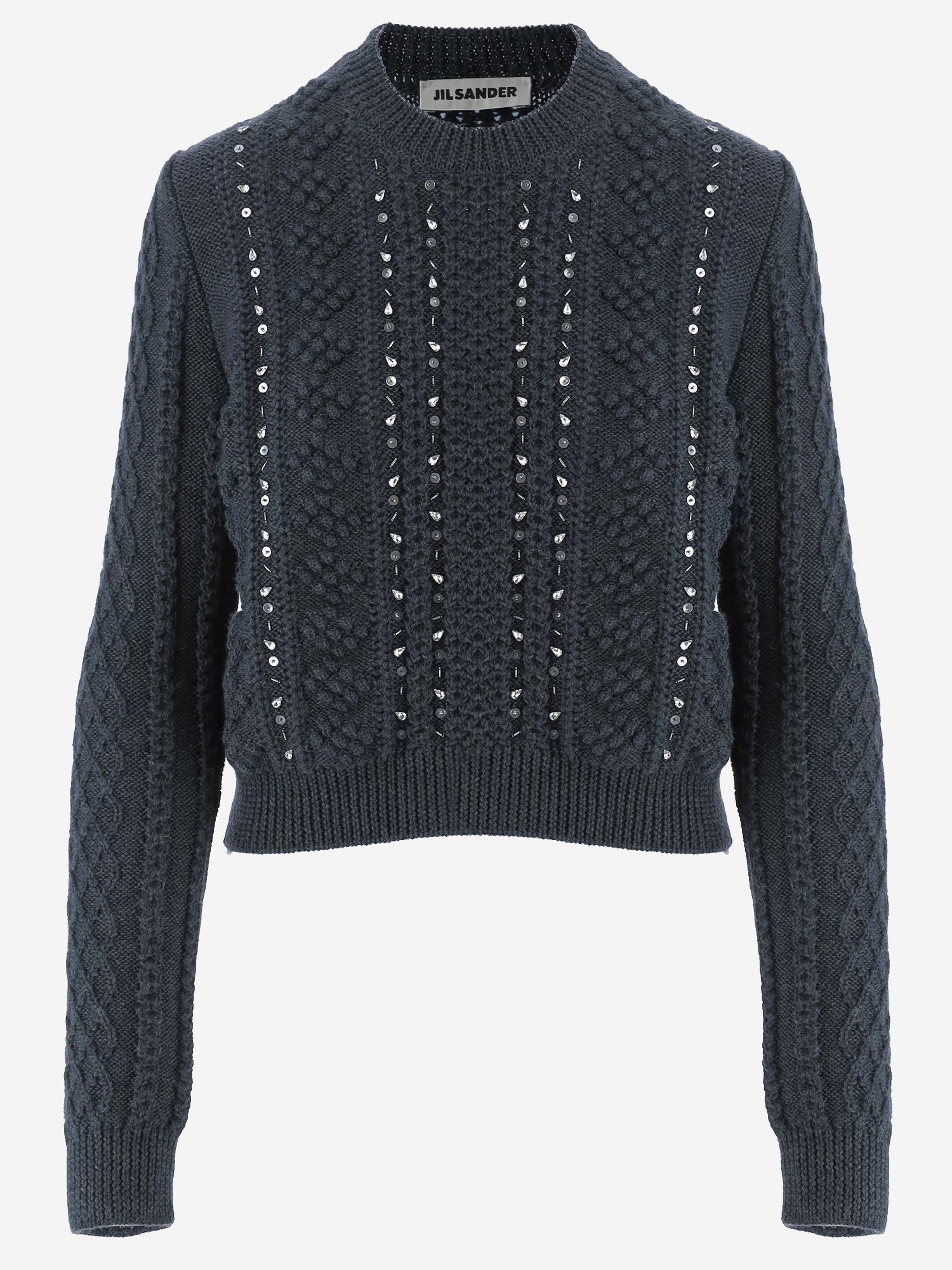 MAGLIONE IN LANA CON PAILLETTES J02GP0264 J14864403 JIL SANDER 