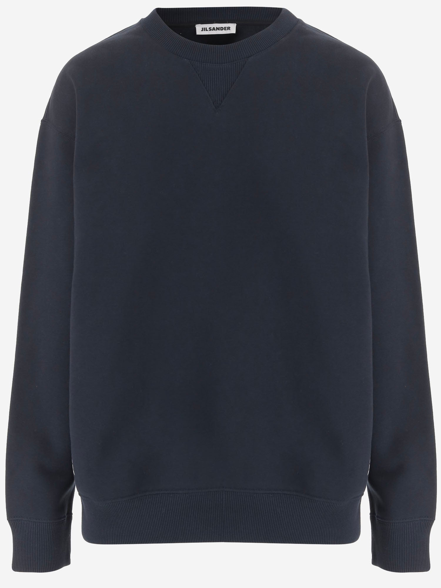 FELPA IN COTONE CON LOGO J02GU0122 J20128402 JIL SANDER 