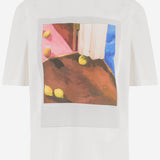 T-SHIRT IN COTONE CON STAMPA J03GC0167 J20411994 JIL SANDER 