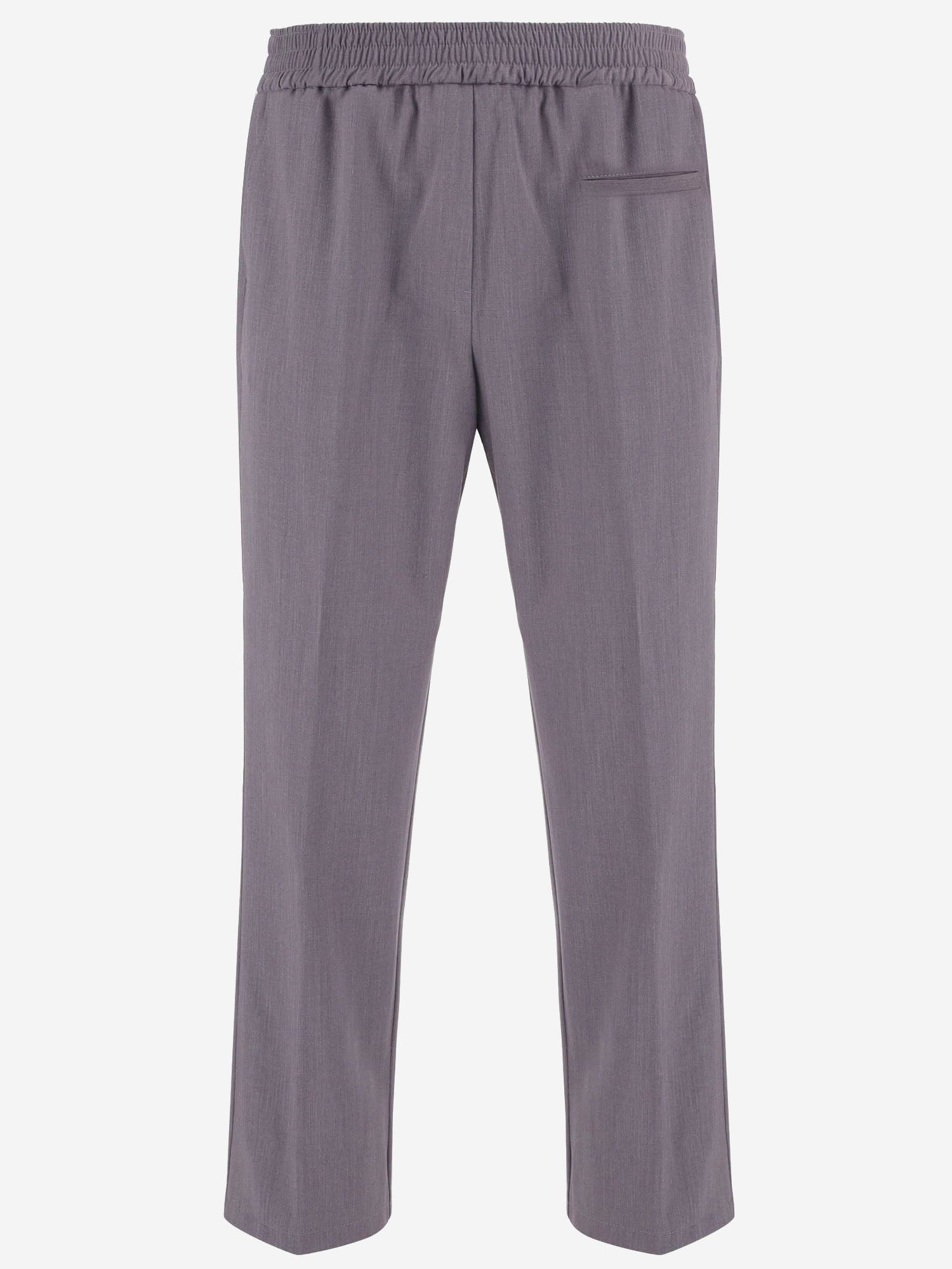 PANTALONI IN MISTO VISCOSA STRETCH CON LOGO 81OAA127 N0589827 JUST CAVALLI 