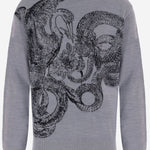 MAGLIONE IN MISTO LANA CON STAMPA 81OAFM09 CMN78827 JUST CAVALLI 