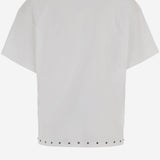 T-SHIRT IN COTONE CON STAMPA LOGO 81OAHE04 CJ118004 JUST CAVALLI 