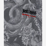 T-SHIRT IN COTONE CON STAMPA LOGO 81OAHE29 CJ118V83 JUST CAVALLI 