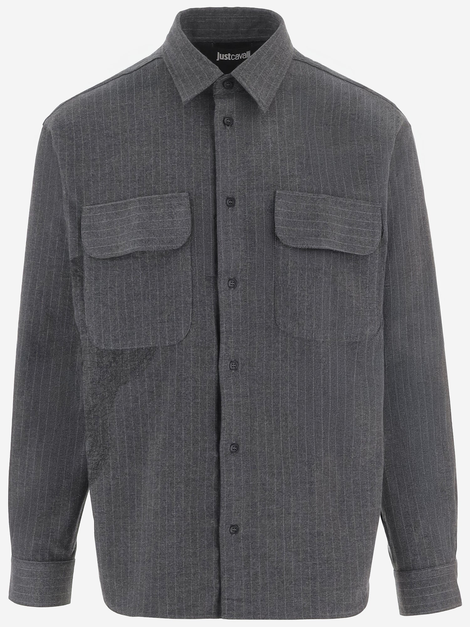 Camicia stretch in misto nylon 81OAL227 N0792800 JUST CAVALLI 