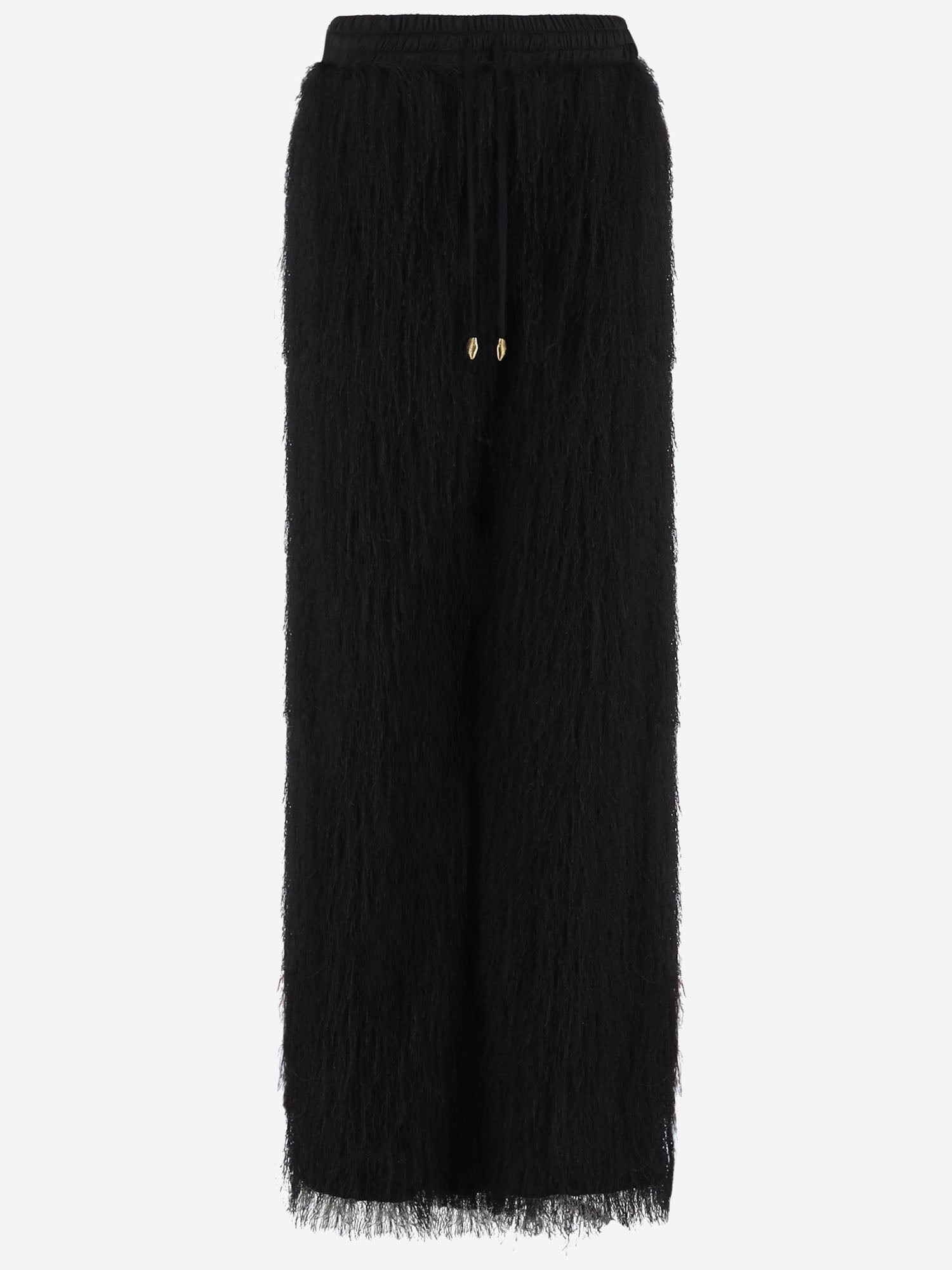 PANTALONI IN NYLON A FRANGE 81PAA102 NR021899 JUST CAVALLI 