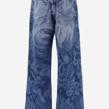JEANS IN DENIM DI COTONE CON STAMPA 81PAB5L0 DW137M50904 JUST CAVALLI 
