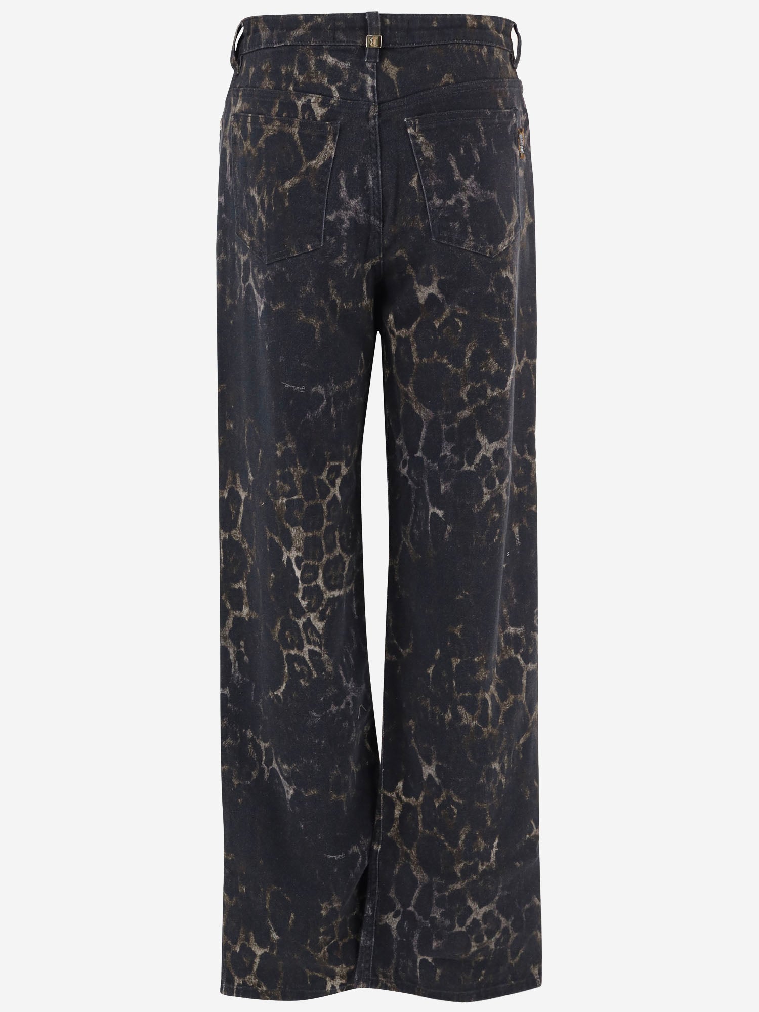 PANTALONI IN COTONE STRETCH CON MOTIVO ANIMALIER 81PAB5T3 ES165L54768 JUST CAVALLI 