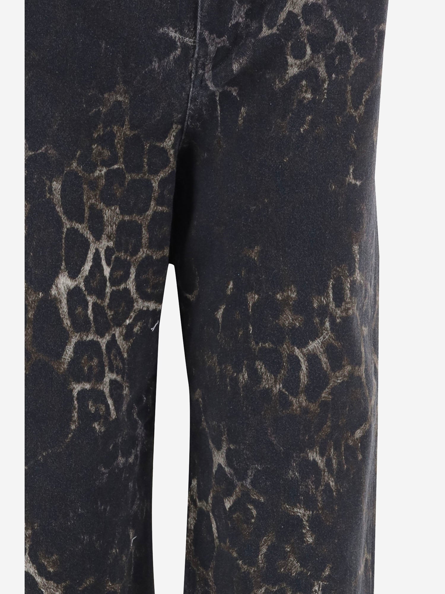 PANTALONI IN COTONE STRETCH CON MOTIVO ANIMALIER 81PAB5T3 ES165L54768 JUST CAVALLI 