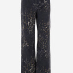 PANTALONI IN COTONE STRETCH CON MOTIVO ANIMALIER 81PAB5T3 ES165L54768 JUST CAVALLI 