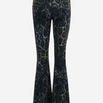PANTALONI IN NYLON STRETCH CON MOTIVO ANIMALIER 81PAC1B1 JS564768 JUST CAVALLI 