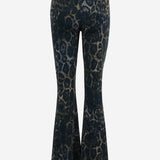 PANTALONI IN NYLON STRETCH CON MOTIVO ANIMALIER 81PAC1B1 JS564768 JUST CAVALLI 