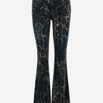 PANTALONI IN NYLON STRETCH CON MOTIVO ANIMALIER 81PAC1B1 JS564768 JUST CAVALLI 