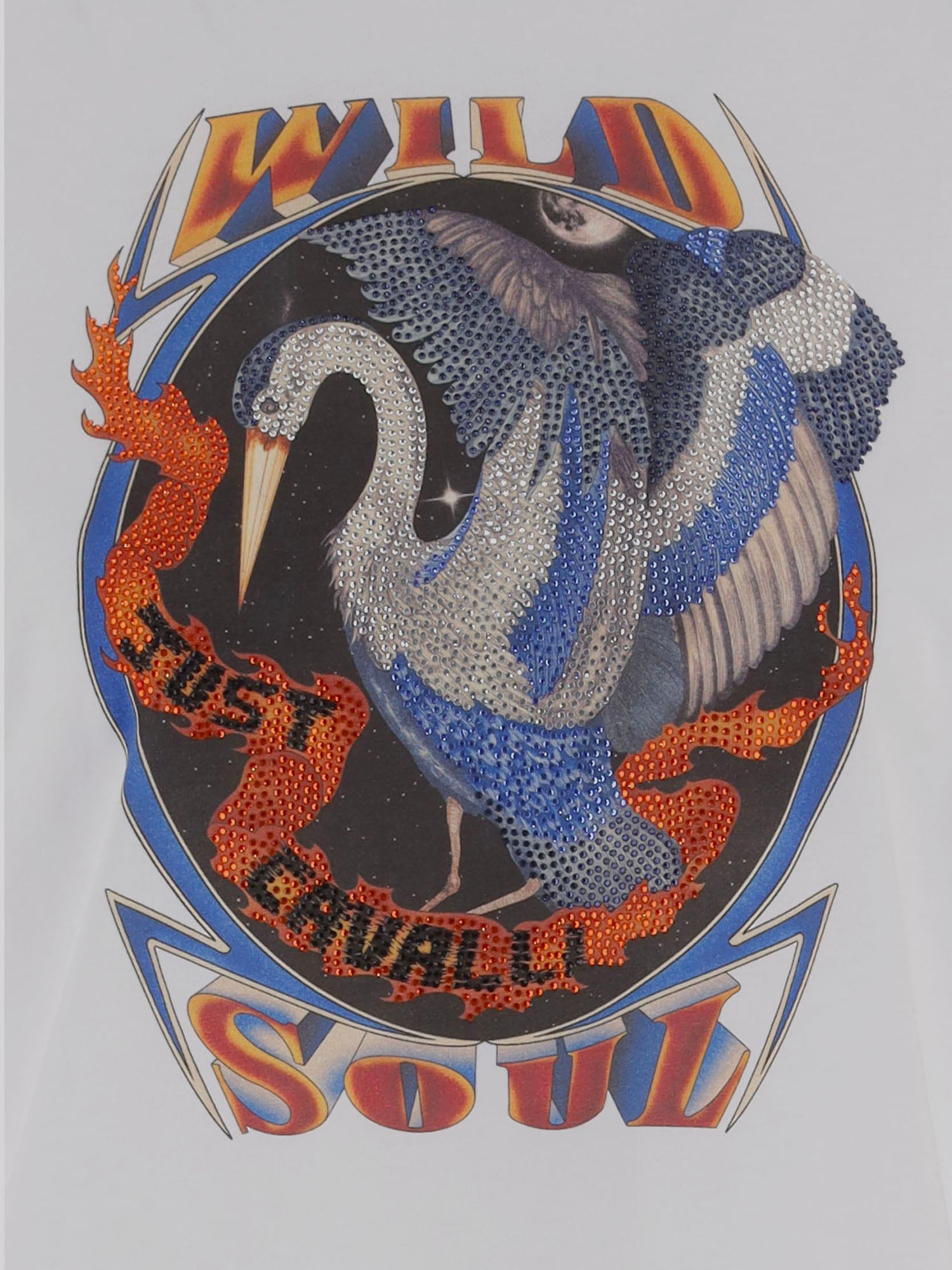 T-SHIRT IN COTONE CON STAMPA LOGO<BR/><BR/> 81PAHE05 CJ110003 JUST CAVALLI 