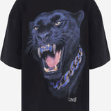 T-SHIRT IN COTONE CON STAMPA LOGO 81PAHE10 CJ118899 JUST CAVALLI 