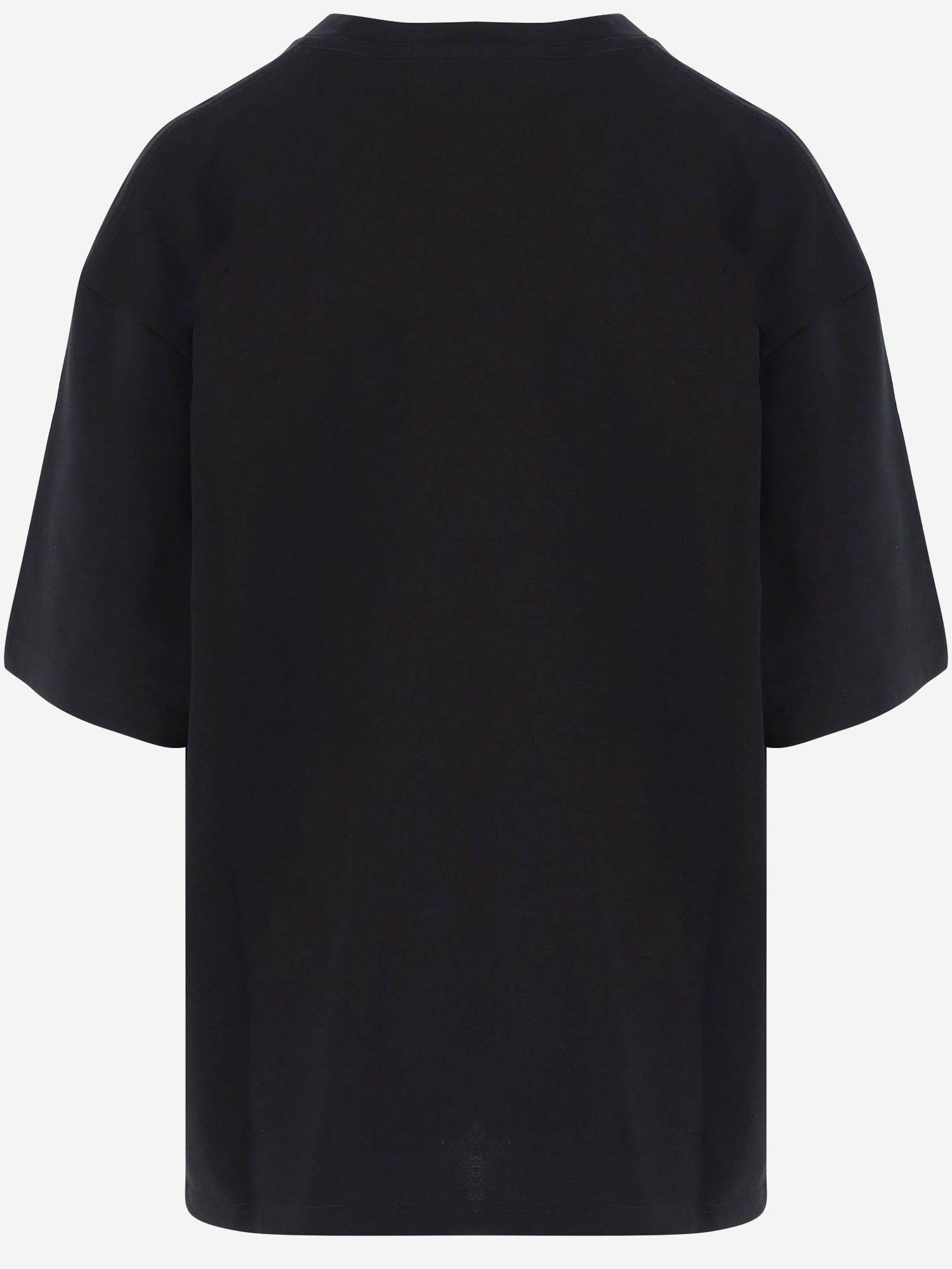 T-SHIRT IN COTONE CON STAMPA LOGO 81PAHE10 CJ118899 JUST CAVALLI 