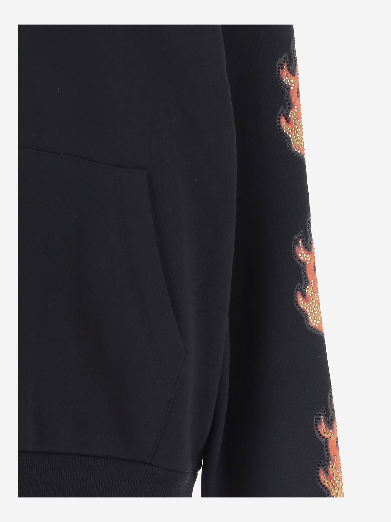 FELPA IN cotone con strass 81PAIE05 CF102899 JUST CAVALLI 