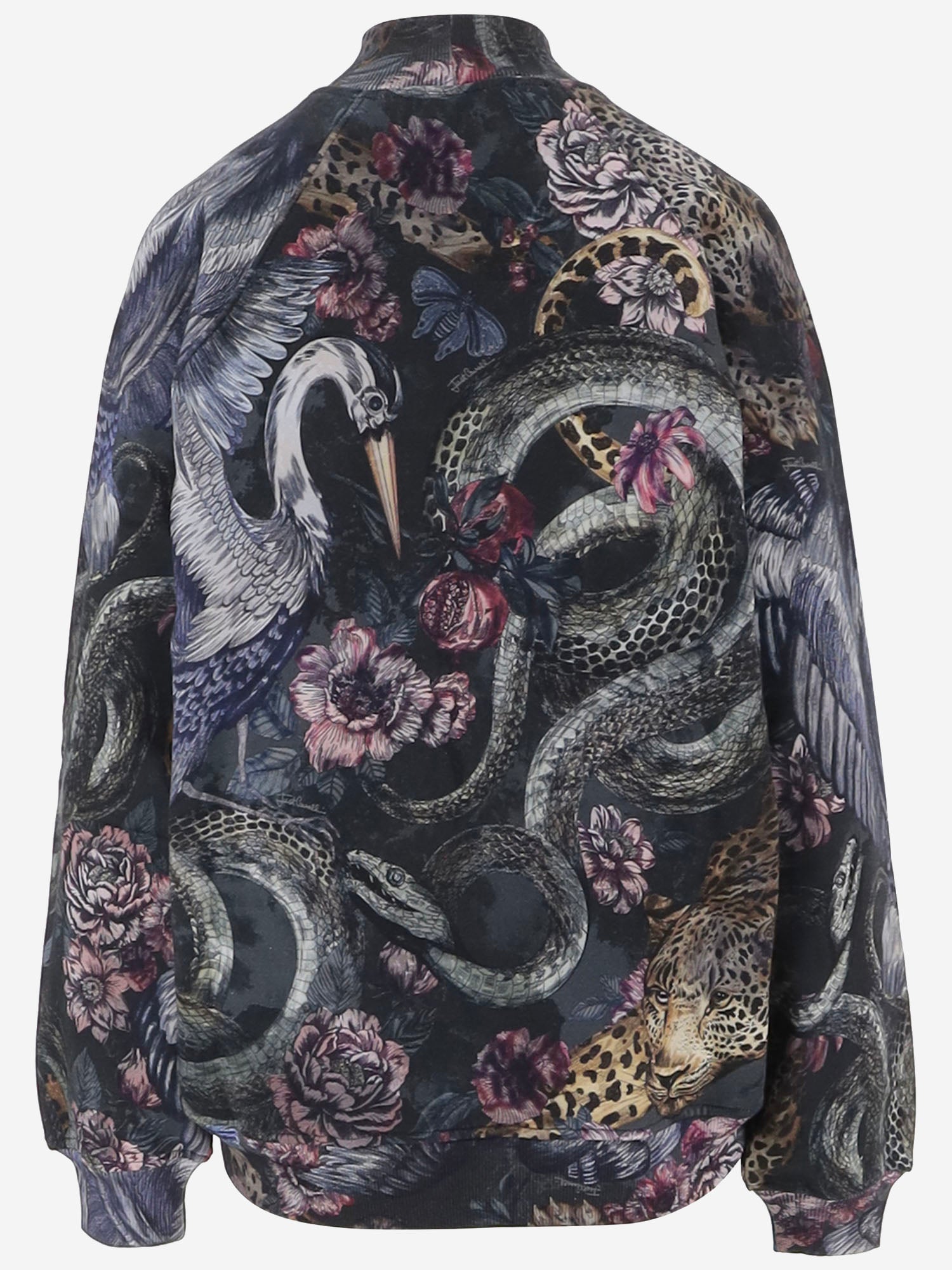 FELPA IN COTONE CON STAMPA FANTASIA 81PAIE23 CF102M63 JUST CAVALLI 