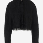 CAMICIA CROPPED IN NYLON A FRANGE 81PAL218 NR021899 JUST CAVALLI 