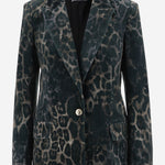 GIACCA MONOPETTO CON MOTIVO ANIMALIER 81PAQ700 JS564768 JUST CAVALLI 