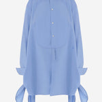 ABITO CAMICIA IN COTONE E SETA CON NODO LATERALE DR0500 PG2023835 JW ANDERSON 