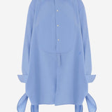 ABITO CAMICIA IN COTONE E SETA CON NODO LATERALE DR0500 PG2023835 JW ANDERSON 