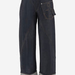 JEANS IN DENIM DI COTONE CON RISVOLTO DT0132 PG1930870 JW ANDERSON 