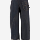 JEANS IN DENIM DI COTONE CON RISVOLTO DT0132 PG1930870 JW ANDERSON 