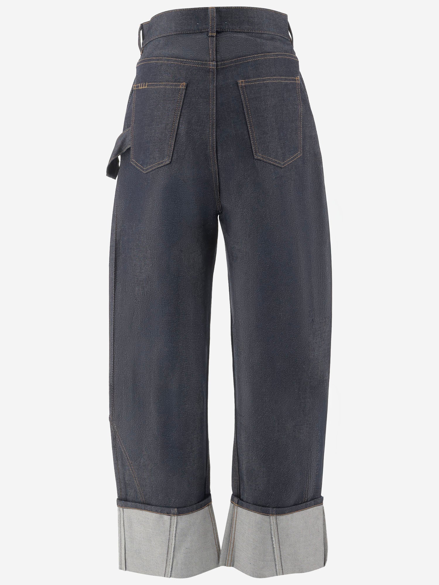 JEANS IN DENIM DI COTONE CON RISVOLTO DT0132 PG1930870 JW ANDERSON 