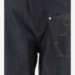 JEANS IN DENIM DI COTONE CON RISVOLTO DT0132 PG1930870 JW ANDERSON 