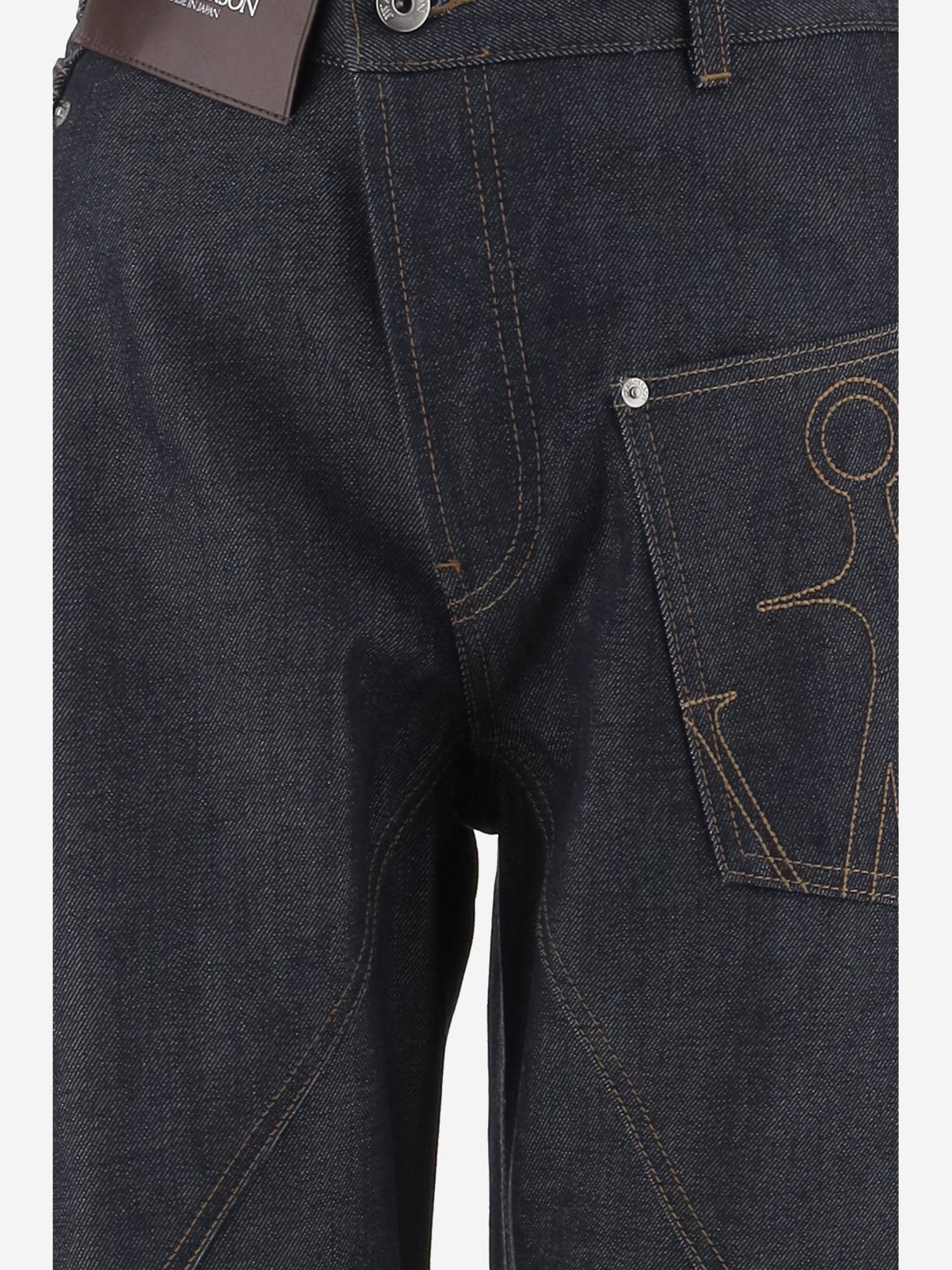 JEANS IN DENIM DI COTONE CON RISVOLTO DT0132 PG1930870 JW ANDERSON 