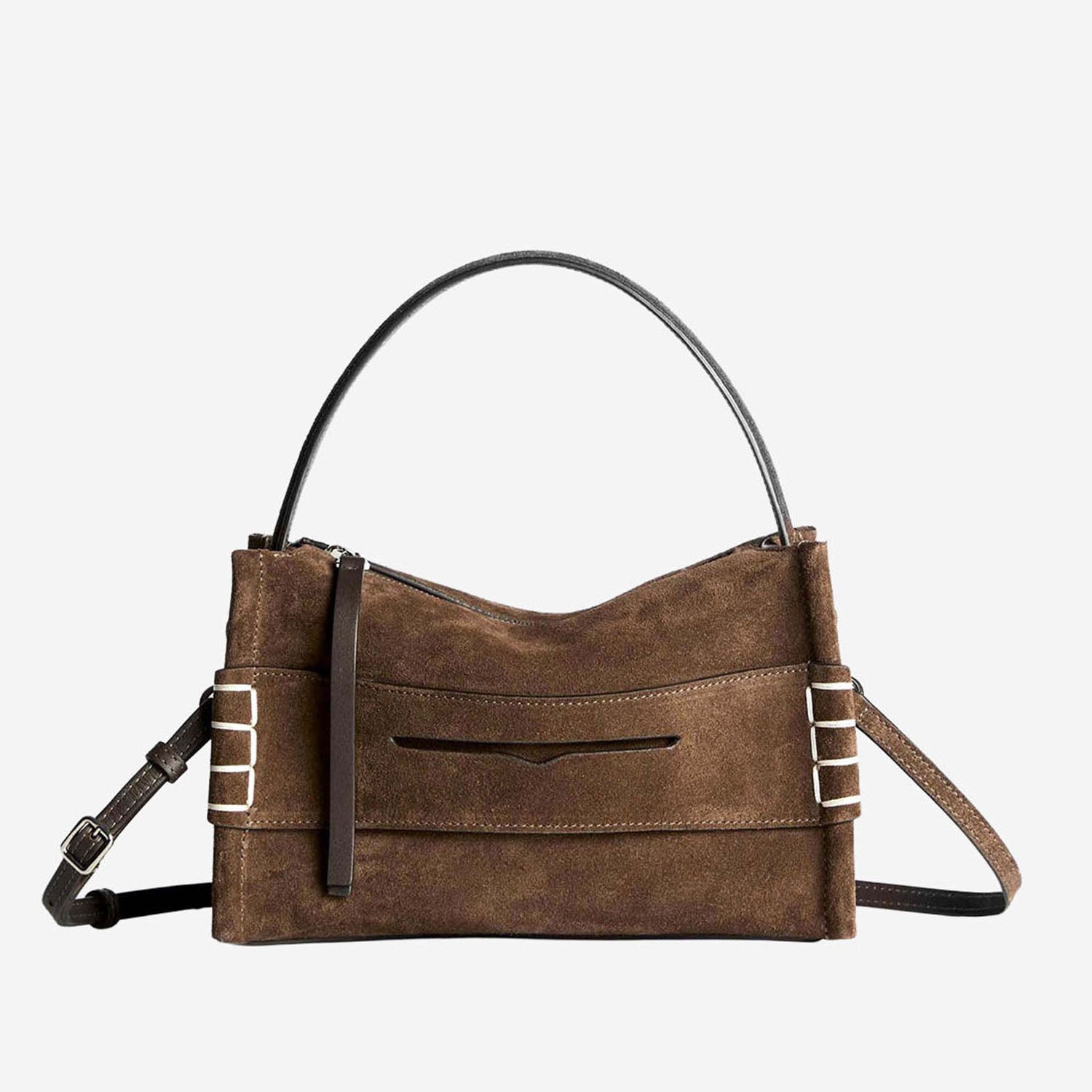 BORSA PICCOLA LOAFER IN PELLE SCAMOSCIATA CON LOGO HB0716 LA0364600 JW ANDERSON 