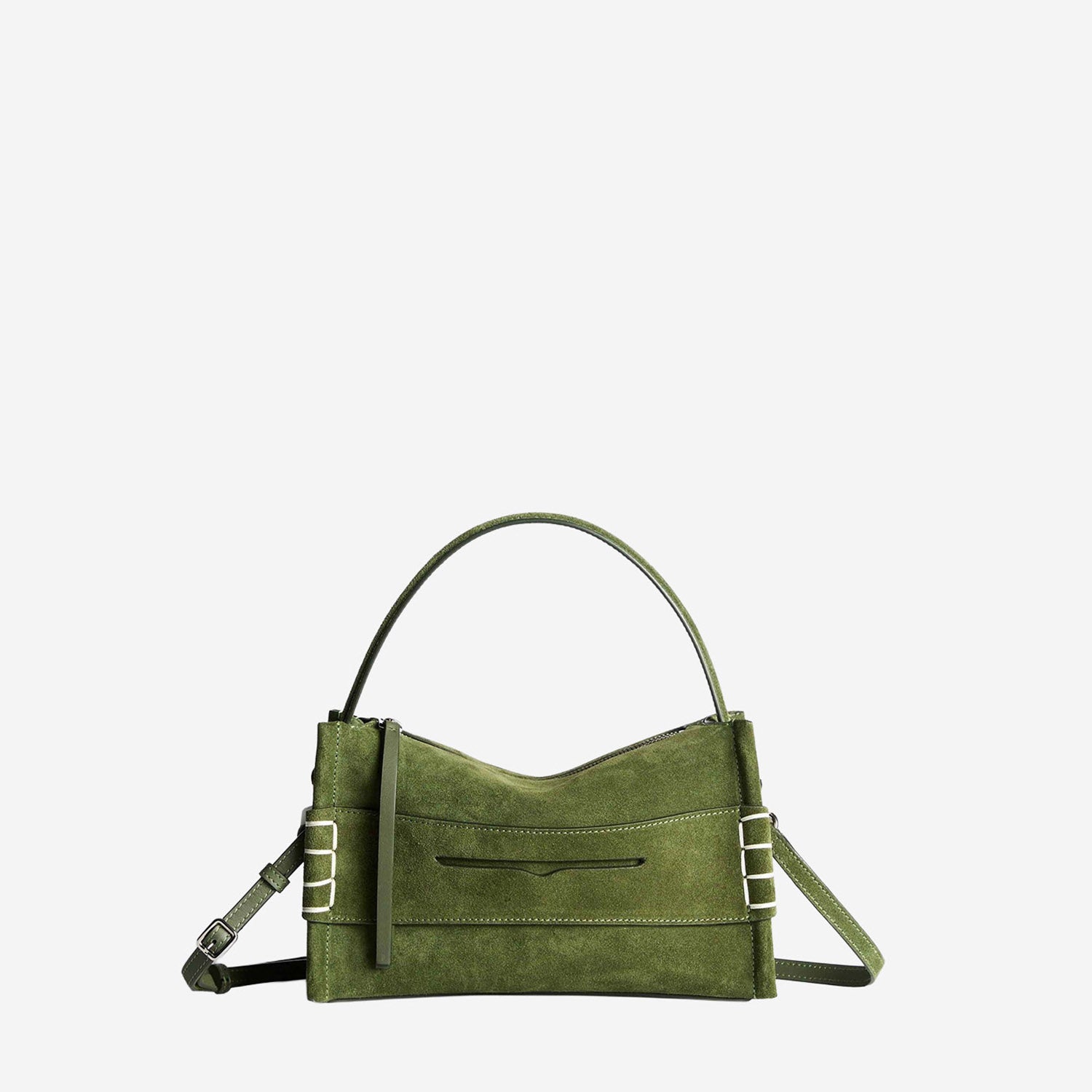 BORSA PICCOLA LOAFER IN PELLE SCAMOSCIATA CON LOGO HB0762 LA0364575 JW ANDERSON 