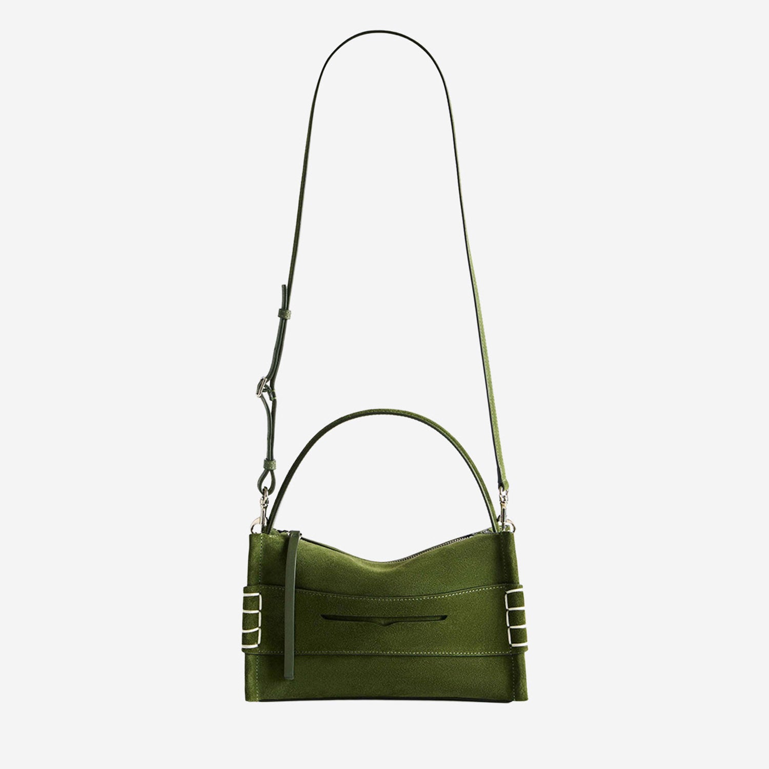 BORSA PICCOLA LOAFER IN PELLE SCAMOSCIATA CON LOGO HB0762 LA0364575 JW ANDERSON 