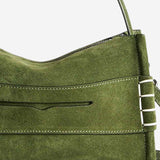 BORSA PICCOLA LOAFER IN PELLE SCAMOSCIATA CON LOGO HB0762 LA0364575 JW ANDERSON 