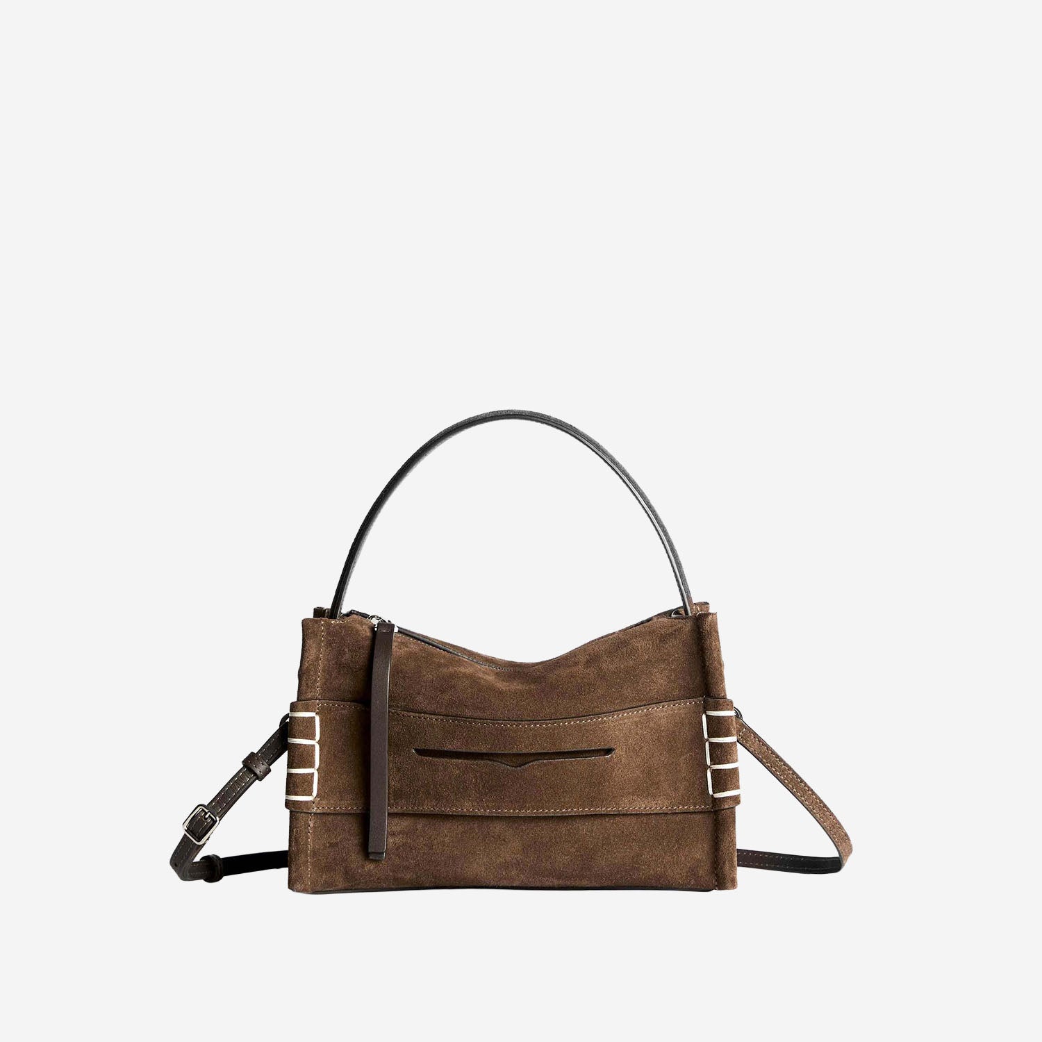 BORSA PICCOLA LOAFER IN PELLE SCAMOSCIATA CON LOGO HB0762 LA0364600 JW ANDERSON 