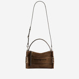 BORSA PICCOLA LOAFER IN PELLE SCAMOSCIATA CON LOGO HB0762 LA0364600 JW ANDERSON 