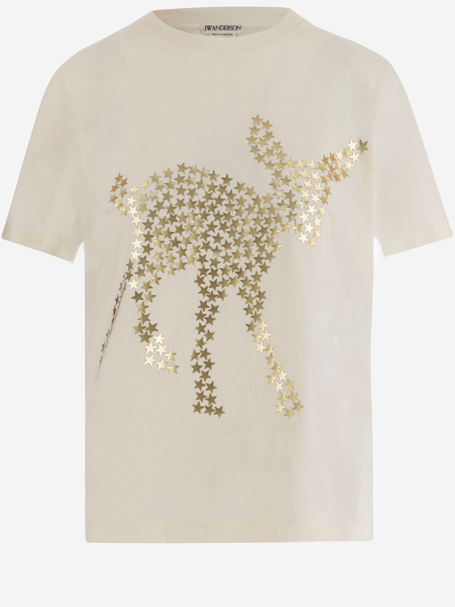 T-SHIRT ANIMAL STARS IN COTONE JT0349 PG2005241 JW ANDERSON 