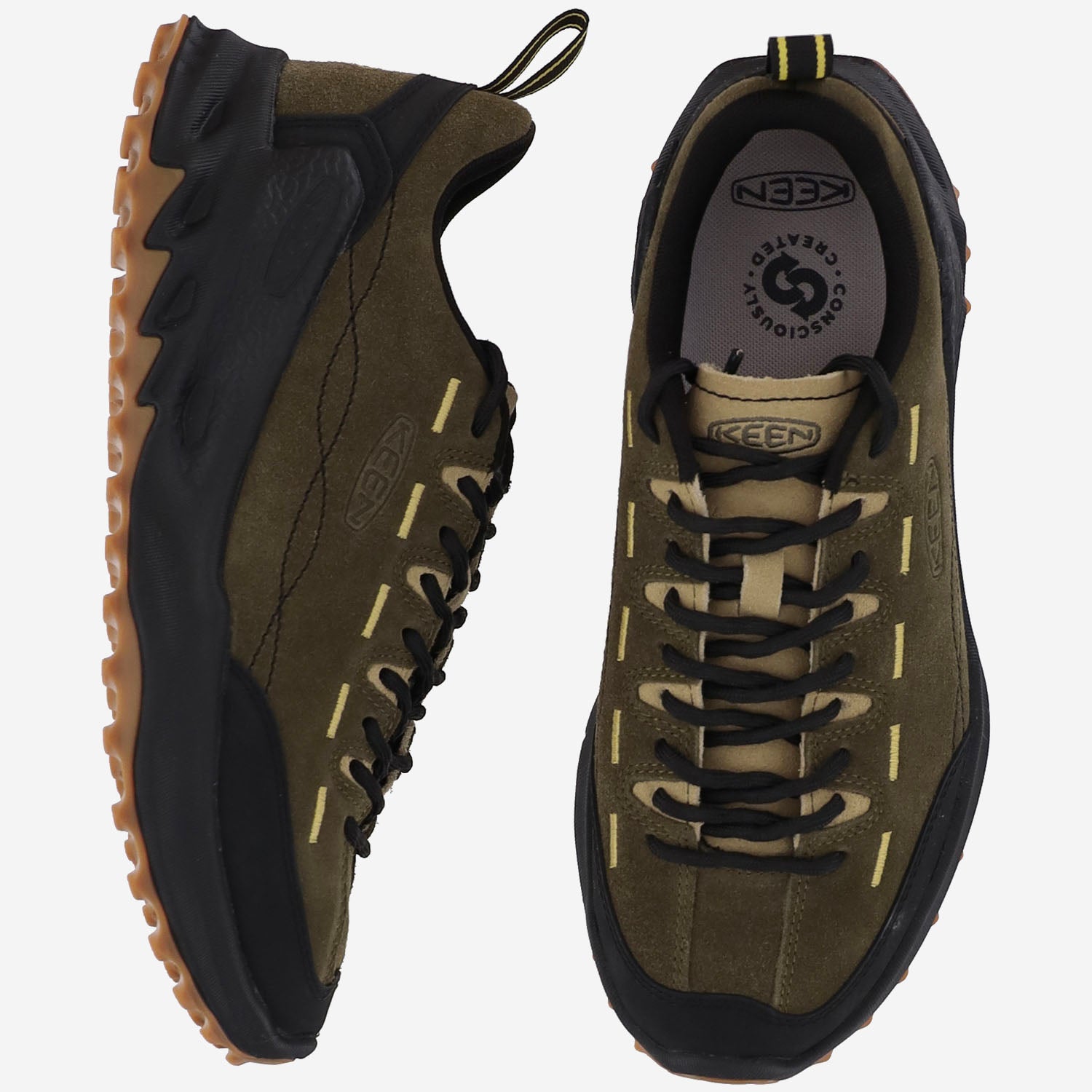 Sneakers jasper zionic in pelle scamosciata 1031790 DARKOLIVEKHAKI KEEN 